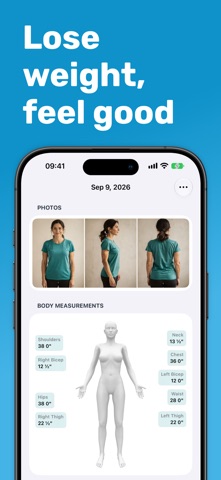 Body Measurements Tracker App — developer App Store screenshot 1