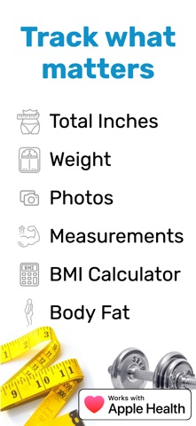 Body Measurements Tracker App — developer App Store screenshot 2