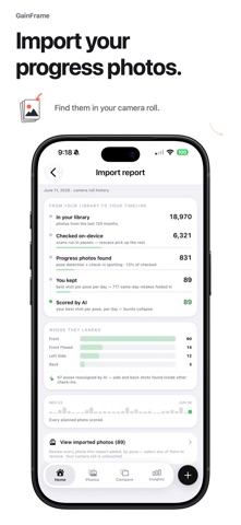 GainFrame: Gym Progress Photos — developer App Store screenshot 2