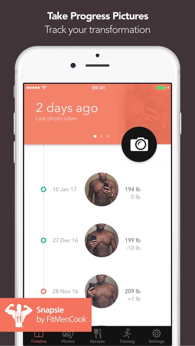 Snapsie - Take progress pictures — developer App Store screenshot 1